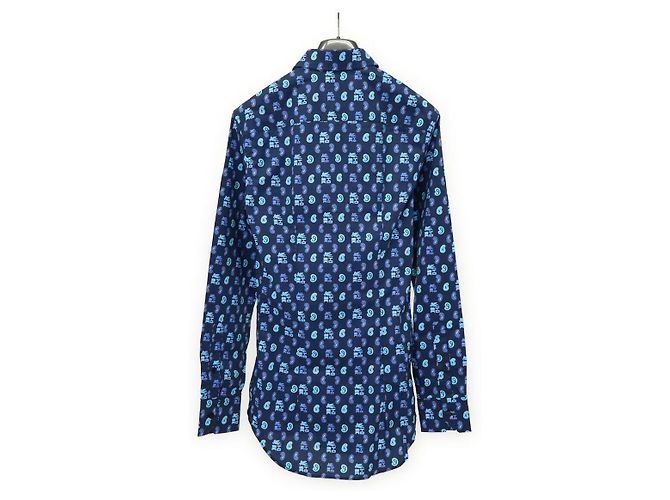 ETRO Baumwoll-Polyurethan-Hemd Blau - Ansicht 2