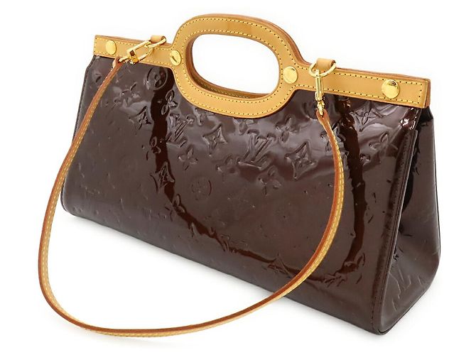 Borsa 2 in 1 Monogram Vernis Roxbury Drive di Louis Vuitton Nero Bordò - vista 2