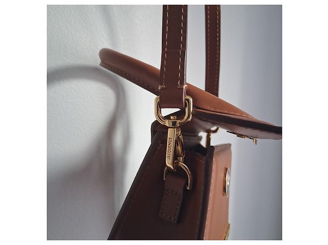 Mini borsa Jacquemus Le Chiquito in pelle marrone - vista 6
