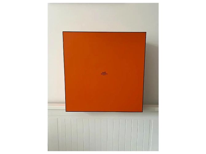 Borsa Hermès Herbag 39 Arancione in Pelle - Ansicht 8