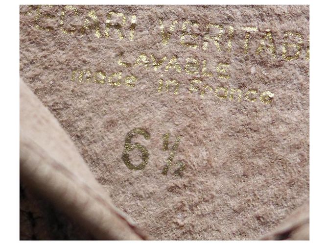 Lanvin Handschuhe aus echtem Peccary in Dunkelbeige Größe 6 ½ Taupe - Ansicht 7