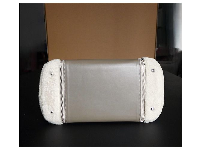 Autre Marque Borsa a spalla Sabatier 1947 in pelle e pelliccia Beige - vista 2
