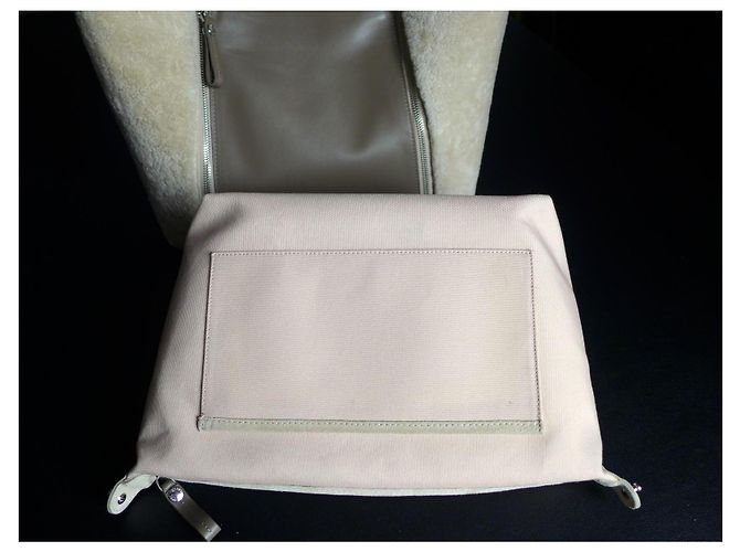 Autre Marque Borsa a spalla Sabatier 1947 in pelle e pelliccia Beige - vista 8