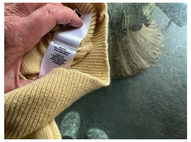 Isabel Marant Etoile Kalyn Strickpullover Baumwolle Gelb - Ansicht 10