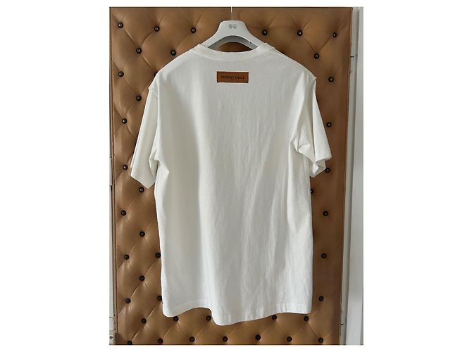 Louis Vuitton 3D Besticktes T-Shirt LV Graffiti Weiß - Ansicht 4