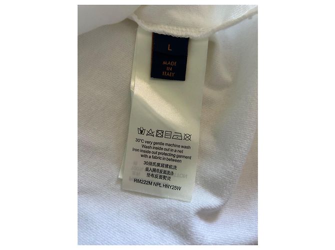 Louis Vuitton 3D Besticktes T-Shirt LV Graffiti Weiß - Ansicht 5