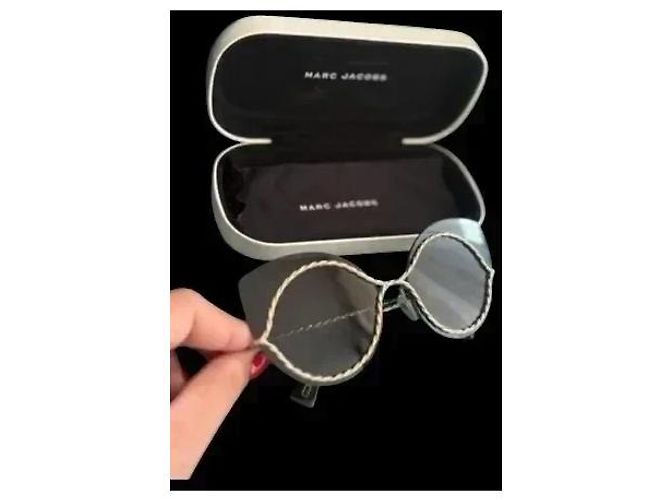 Occhiali da sole Marc Jacobs neri e oro in acetato Nero D'oro - vista 2