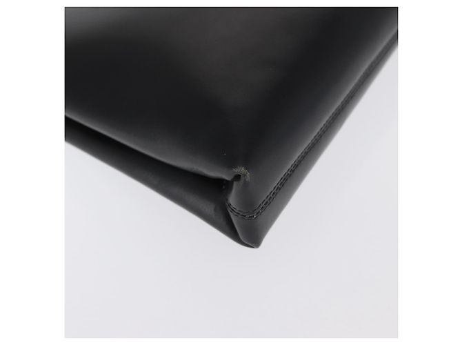 Salvatore Ferragamo Borsa a Spalla Gancini Chain in Pelle Nera Oro Auth 169084 Nero D'oro - vista 15
