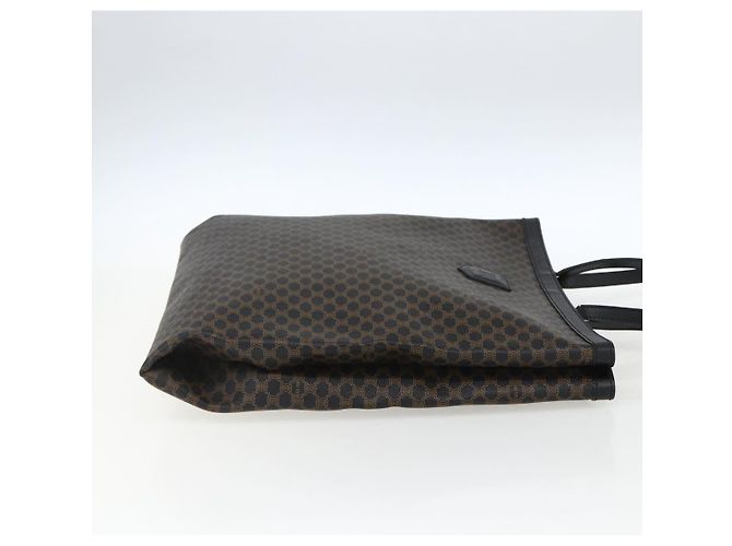 Céline Borsa a mano in tela Macadam CELINE in pelle PVC nera e oro Auth 170122 Nero D'oro - vista 4