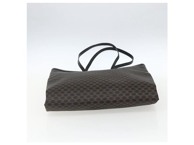 Céline Borsa a mano in tela Macadam CELINE in pelle PVC nera e oro Auth 170122 Nero D'oro - vista 5