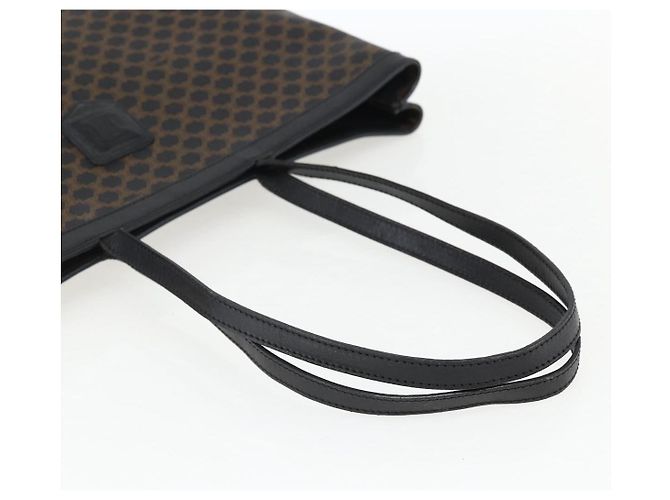 Céline Borsa a mano in tela Macadam CELINE in pelle PVC nera e oro Auth 170122 Nero D'oro - vista 7