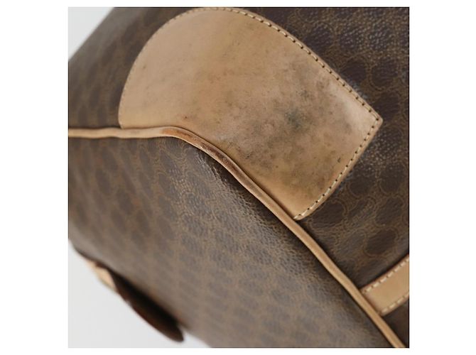 Céline Borsa Boston in tela Macadam CELINE in pelle PVC marrone oro Auth mr1830 D'oro - vista 16