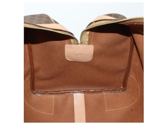 Céline Borsa Boston in tela Macadam CELINE in pelle PVC marrone oro Auth mr1830 D'oro - vista 20