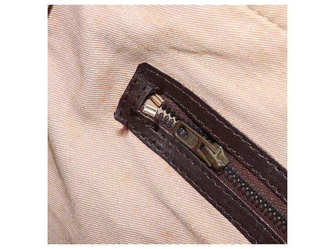 Borsa Boston in tela Trotter Christian Dior marrone oro Auth gh1637 D'oro - vista 19