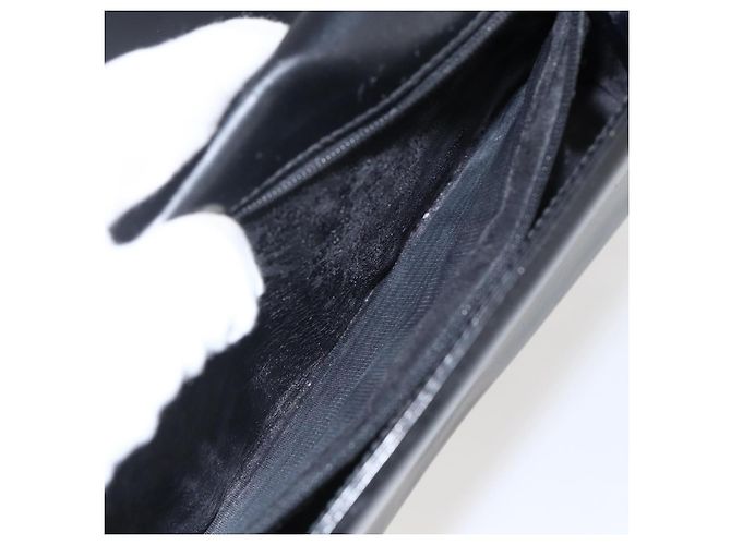 Borsa a Spalla in Pelle Nera e Argento GUCCI 001 3064 Auth 170510 Nero - vista 11