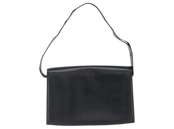 Borsa a Spalla in Pelle Nera e Argento GUCCI 001 3064 Auth 170510 Nero - vista 2