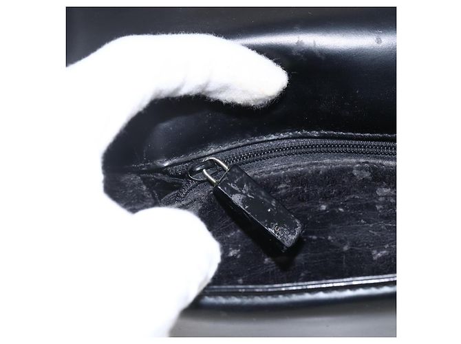 Borsa a Spalla in Pelle Nera e Argento GUCCI 001 3064 Auth 170510 Nero - vista 20