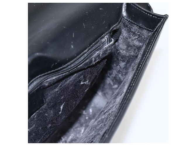Borsa a Spalla in Pelle Nera e Argento GUCCI 001 3064 Auth 170510 Nero - vista 21