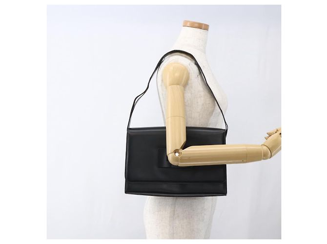 Borsa a Spalla in Pelle Nera e Argento GUCCI 001 3064 Auth 170510 Nero - vista 23