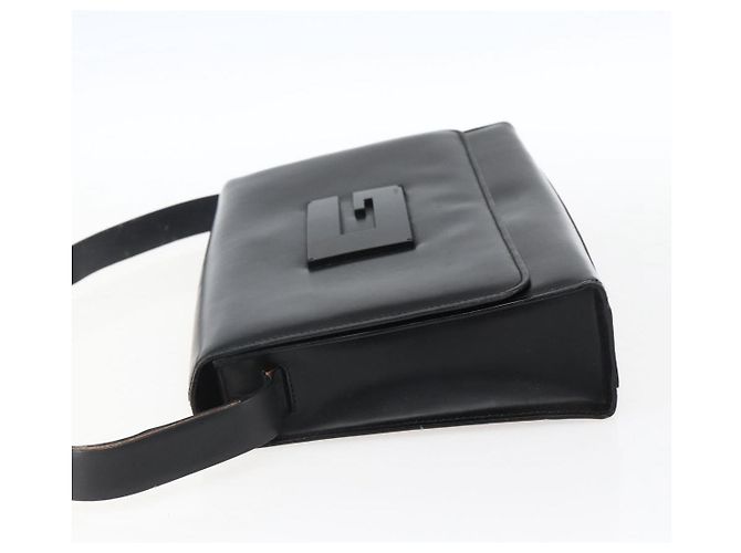 Borsa a Spalla in Pelle Nera e Argento GUCCI 001 3064 Auth 170510 Nero - vista 3