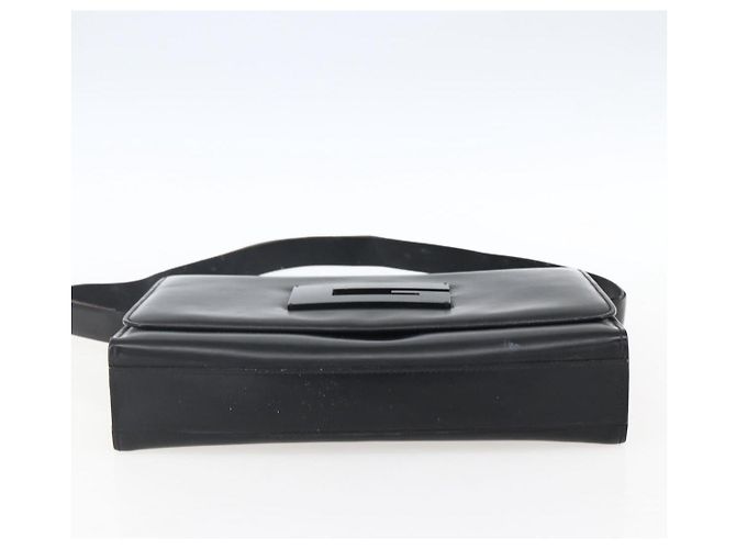 Borsa a Spalla in Pelle Nera e Argento GUCCI 001 3064 Auth 170510 Nero - vista 5