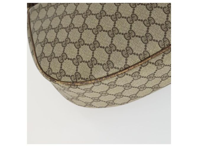 Gucci Borsa a Spalla GG Supreme PVC Beige Oro 001 256 0719 Auth BA9947 D'oro - vista 14