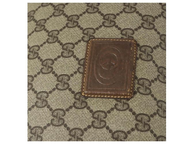 Gucci Borsa a Spalla GG Supreme PVC Beige Oro 001 256 0719 Auth BA9947 D'oro - vista 17