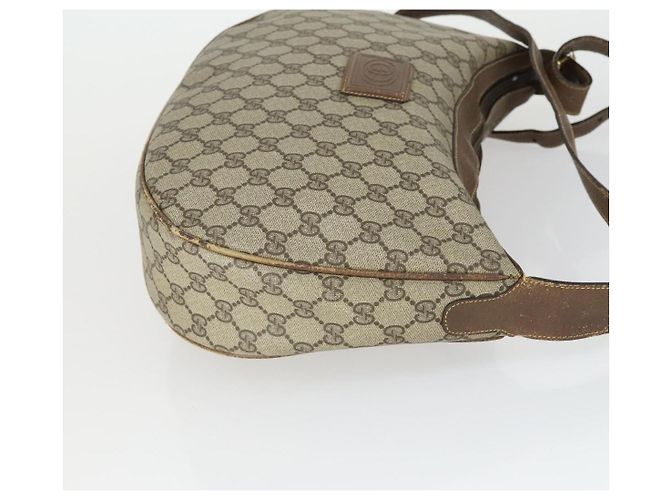 Gucci Borsa a Spalla GG Supreme PVC Beige Oro 001 256 0719 Auth BA9947 D'oro - vista 3