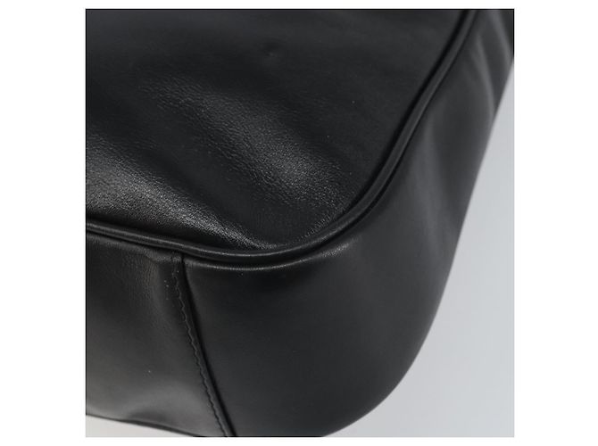 Borsa a Spalla in Pelle Gucci Bamboo 2way Nera Oro 001 2113 1638 Auth ki6316 Nero D'oro - vista 18