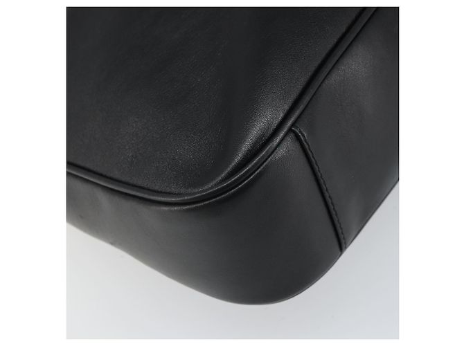 Borsa a Spalla in Pelle Gucci Bamboo 2way Nera Oro 001 2113 1638 Auth ki6316 Nero D'oro - vista 19