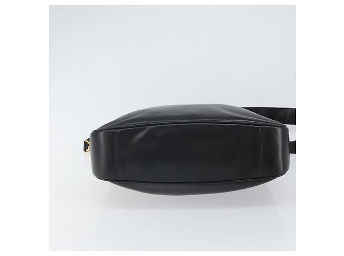 Borsa a Spalla in Pelle Gucci Bamboo 2way Nera Oro 001 2113 1638 Auth ki6316 Nero D'oro - vista 5