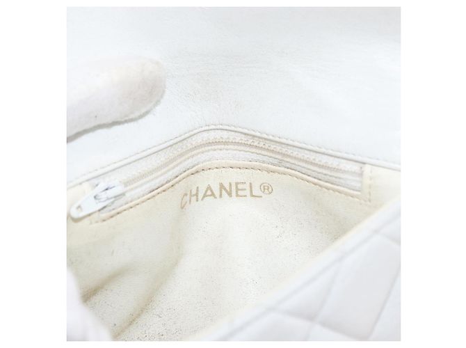 CHANEL Bauchtasche aus Lammleder Gold Weiß CC Auth bs33133 Golden - Ansicht 21