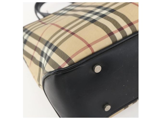 Burberry Borsa a mano in PVC con motivo Nova Check beige Auth BA10104 - vista 16