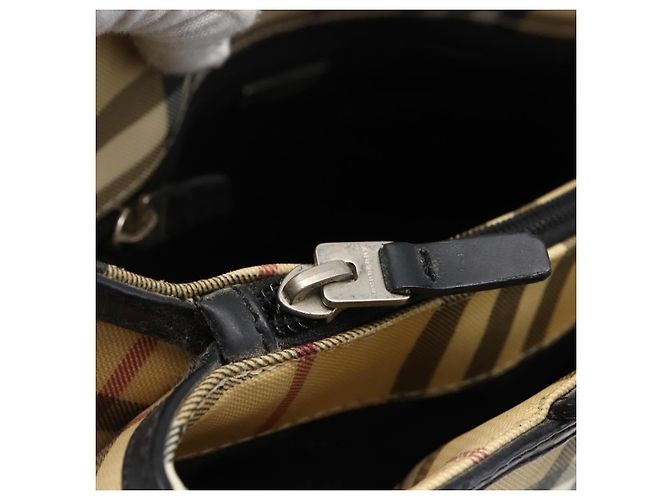 Burberry Borsa a mano in PVC con motivo Nova Check beige Auth BA10104 - vista 17