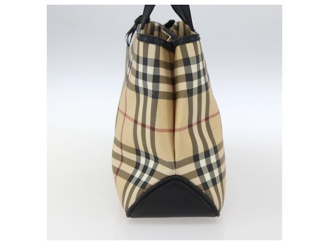 Burberry Borsa a mano in PVC con motivo Nova Check beige Auth BA10104 - vista 4