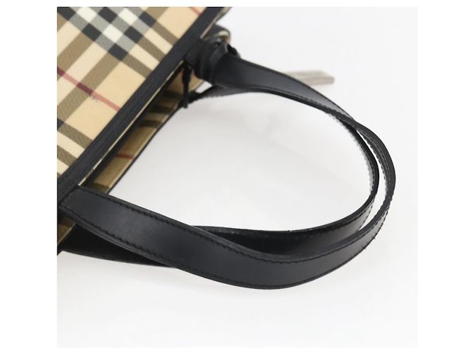 Burberry Borsa a mano in PVC con motivo Nova Check beige Auth BA10104 - vista 7