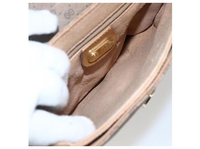 Gucci Borsa a Spalla Micro GG Supreme PVC Beige Oro 49 007 5548 Auth ep13173 D'oro - vista 11