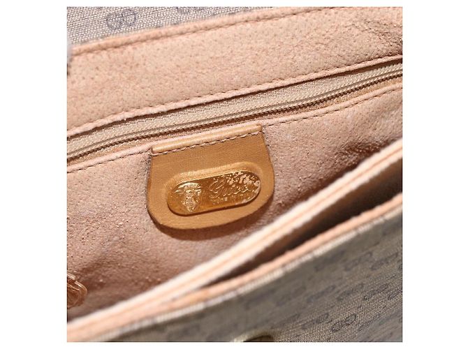 Gucci Borsa a Spalla Micro GG Supreme PVC Beige Oro 49 007 5548 Auth ep13173 D'oro - vista 17
