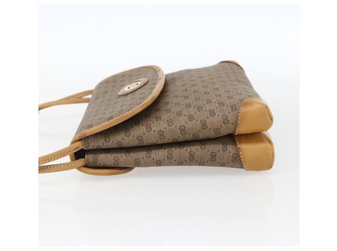 Gucci Borsa a Spalla Micro GG Supreme PVC Beige Oro 49 007 5548 Auth ep13173 D'oro - vista 3