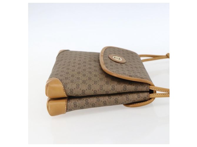 Gucci Borsa a Spalla Micro GG Supreme PVC Beige Oro 49 007 5548 Auth ep13173 D'oro - vista 4
