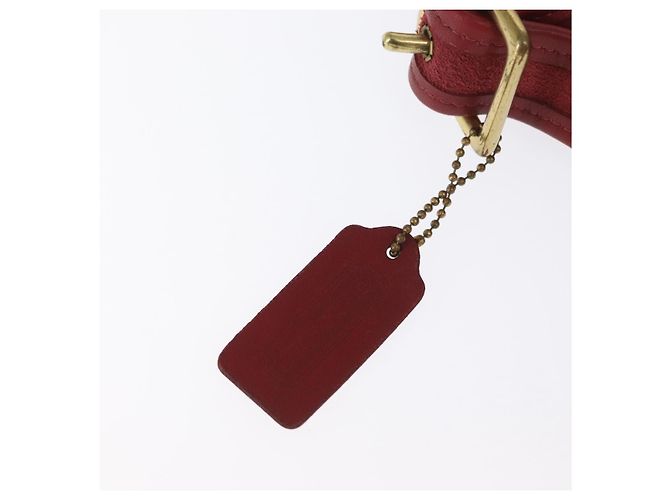 Coach Borsa a Spalla in Pelle Rossa e Dorata Auth am9276 Rosso D'oro - vista 10