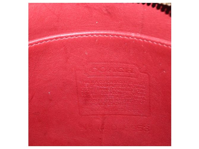 Coach Borsa a Spalla in Pelle Rossa e Dorata Auth am9276 Rosso D'oro - vista 18