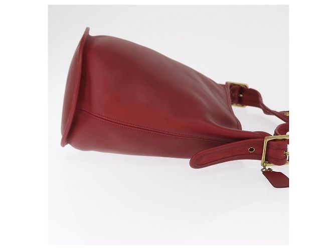 Coach Borsa a Spalla in Pelle Rossa e Dorata Auth am9276 Rosso D'oro - vista 3