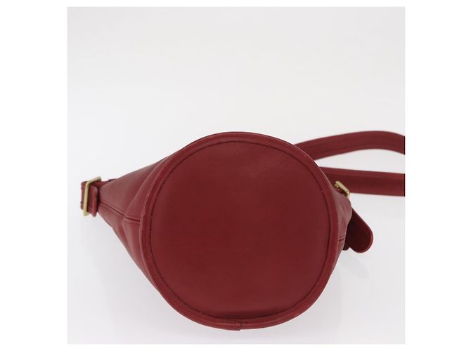 Coach Borsa a Spalla in Pelle Rossa e Dorata Auth am9276 Rosso D'oro - vista 5