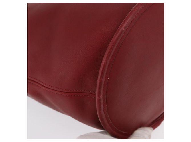 Coach Borsa a Spalla in Pelle Rossa e Dorata Auth am9276 Rosso D'oro - vista 8