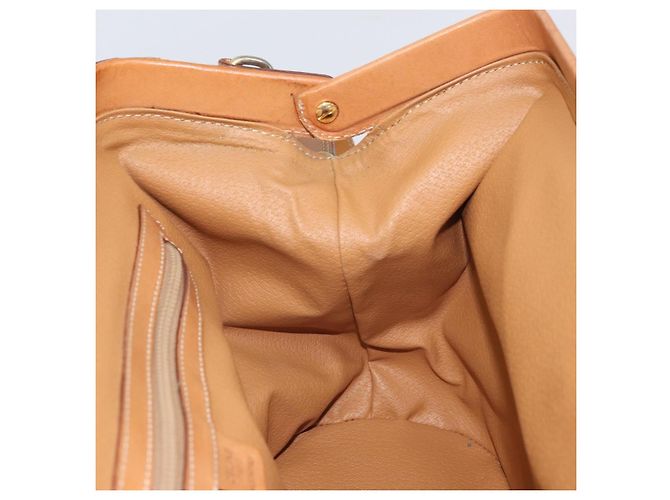Céline Borsa a mano in tela Macadam CELINE PVC 2in1 Beige Oro Auth 168082 D'oro - vista 21