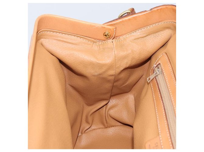 Céline Borsa a mano in tela Macadam CELINE PVC 2in1 Beige Oro Auth 168082 D'oro - vista 22