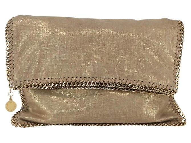 Autre Marque Bolso de mano Stella MacCartney de poliéster dorado 495151 Auth BA10100 - vista 13