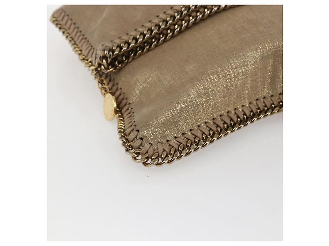Autre Marque Bolso de mano Stella MacCartney de poliéster dorado 495151 Auth BA10100 - vista 14