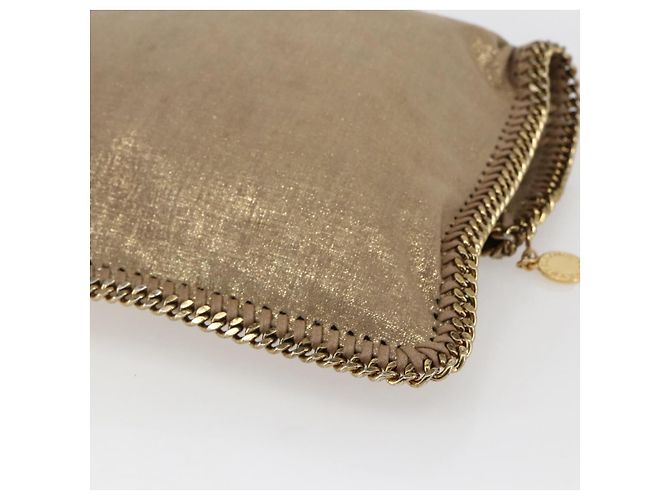 Autre Marque Bolso de mano Stella MacCartney de poliéster dorado 495151 Auth BA10100 - vista 15